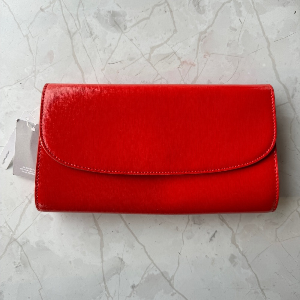 Nordstrom Genuine Leather Red Envelope Clutch – New With Tags